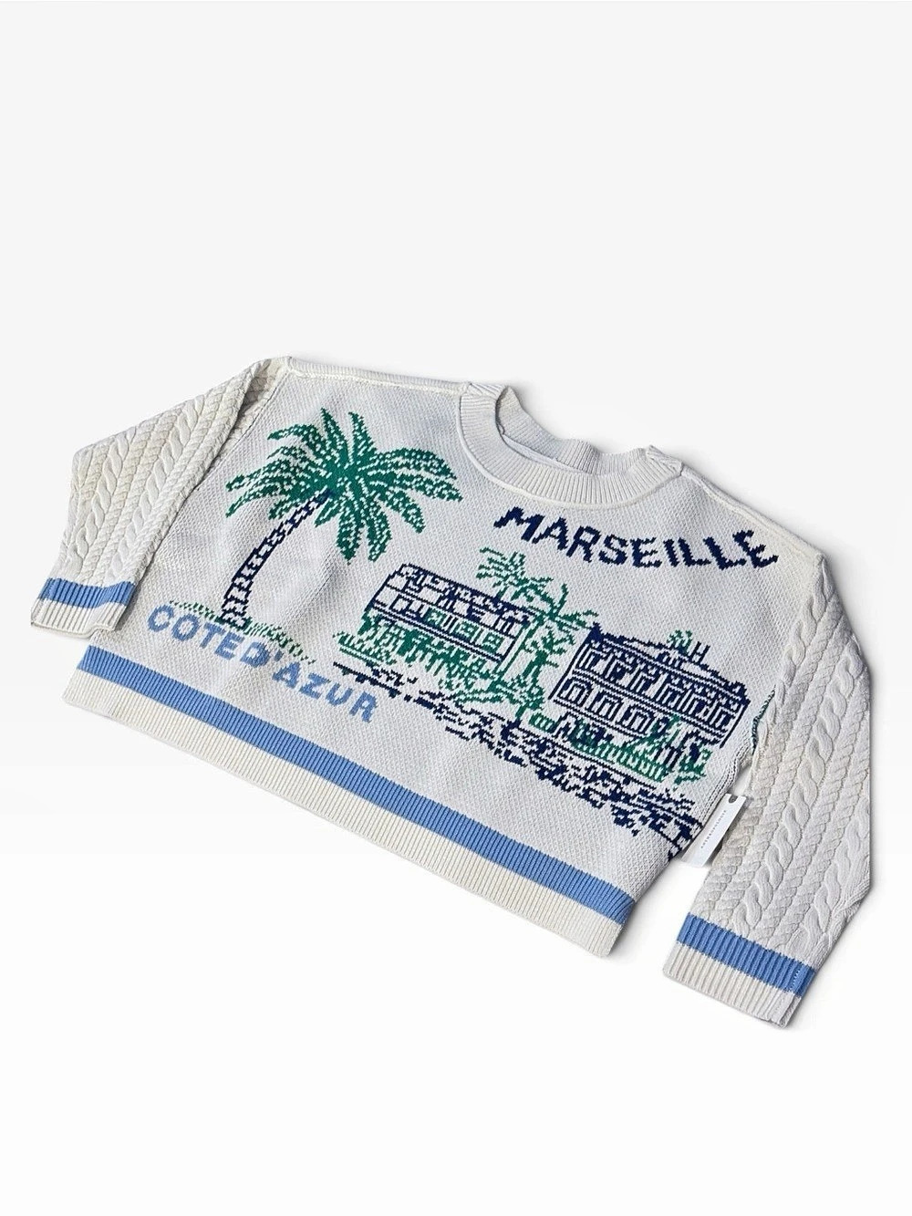 Anthropologie Maeve Marseille Graphic sweater size medium NWT French - Picture 3 of 3